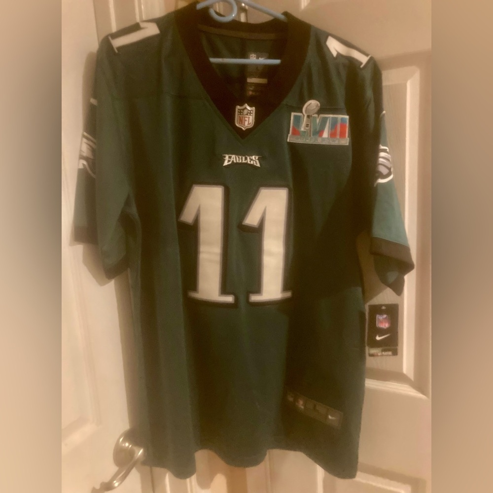 Nike NFL Players Philadephia Eagles AJ Brown #11 Super Bowl 52 Jersey Size L NWT